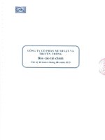 Báo cáo tài chính quý 2 năm 2015 (đã soát xét) - Công ty Cổ phần Mĩ thuật và Truyền thông