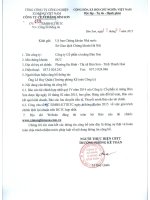 Báo cáo tài chính quý 4 năm 2014 - Công ty Cổ phần Xi măng Bỉm Sơn