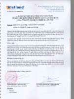 Báo cáo kết quả kinh doanh mẹ soát xét quý 2 năm 2011 - Công ty Cổ phần Chiếu xạ An Phú