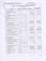 Báo cáo tài chính quý 3 năm 2014 - Công ty Cổ phần Khoáng sản Vinas A Lưới