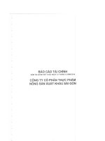 Báo cáo tài chính công ty mẹ năm 2014 (đã kiểm toán) - Công ty cổ phần Thực phẩm Nông sản Xuất khẩu Sài Gòn