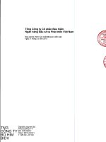 Báo cáo tài chính hợp nhất năm 2015 (đã kiểm toán) - Tổng Công ty Cổ phần Bảo hiểm Ngân hàng Đầu tư và phát triển Việt Nam
