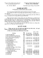 Nghị quyết đại hội cổ đông ngày 08-04-2009 - Công ty cổ phần VICEM Bao bì Bút Sơn