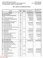 Báo cáo tài chính công ty mẹ quý 1 năm 2014 - Công ty Cổ phần Văn hóa Tân Bình