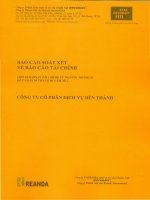 Báo cáo tài chính quý 2 năm 2012 (đã soát xét) - Công ty Cổ phần Dịch vụ Bến Thành