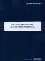 Báo cáo tài chính năm 2015 (đã kiểm toán) - Công ty Cổ phần Khoáng sản Bắc Kạn