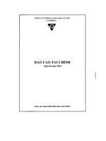 Báo cáo tài chính quý 3 năm 2013 - Công ty Cổ phần Chế biến và Xuất nhập khẩu Thuỷ sản Cà Mau