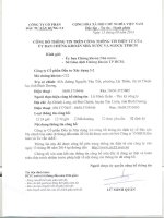 Báo cáo tài chính quý 2 năm 2014 (đã soát xét) - Công ty Cổ phần Đầu tư Xây dựng 3-2