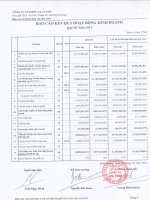 Báo cáo KQKD công ty mẹ quý 3 năm 2011 - Công ty Cổ phần Chiếu xạ An Phú