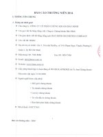 Báo cáo thường niên năm 2014 - Công ty Cổ phần Chứng khoán Bảo Minh