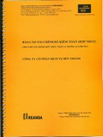 Báo cáo tài chính hợp nhất năm 2011 (đã kiểm toán) - Công ty Cổ phần Dịch vụ Bến Thành