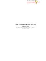 Báo cáo tài chính công ty mẹ năm 2013 (đã kiểm toán) - Công ty Cổ phần Bê tông Biên Hòa