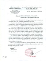 Báo cáo tài chính quý 3 năm 2014 - Công ty Cổ phần Khoáng sản Bắc Kạn