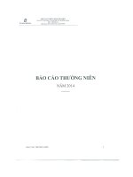 Báo cáo thường niên năm 2014 - Công ty cổ phần Dược Becamex