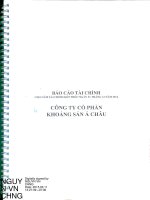 Báo cáo tài chính năm 2014 (đã kiểm toán) - Công ty cổ phần Khoáng sản Á Châu