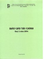 Báo cáo tài chính quý 2 năm 2014 - Công ty Cổ phần Xây dựng và Giao thông Bình Dương