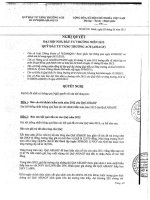 Nghị quyết Đại hội cổ đông thường niên - Quỹ đầu tư tăng trưởng ACB