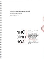 Báo cáo tài chính năm 2014 (đã kiểm toán) - Công ty Cổ phần Chứng khoán Bảo Việt