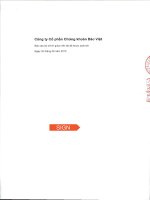 Báo cáo tài chính quý 2 năm 2015 (đã soát xét) - Công ty Cổ phần Chứng khoán Bảo Việt