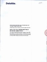 Báo cáo tài chính hợp nhất năm 2014 (đã kiểm toán) - Ngân hàng Thương mại cổ phần Đầu tư và Phát triển Việt Nam