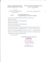 Nghị quyết Đại hội cổ đông bất thường - Công ty Cổ phần Khai thác và Chế biến Khoáng sản Bắc Giang