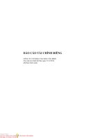 Báo cáo tài chính công ty mẹ năm 2014 (đã kiểm toán) - Công ty Cổ phần Văn hóa Tân Bình