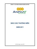 Báo cáo thường niên năm 2011 - Công ty Cổ phần Chứng khoán An Phát