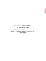 Báo cáo tài chính hợp nhất năm 2015 (đã kiểm toán) - Công ty Cổ phần Thương mại - Dịch vụ Bến Thành
