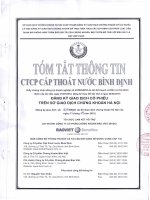 Bản cáo bạch - Công ty cổ phần Cấp thoát nước Bình Định