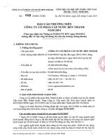 Báo cáo thường niên năm 2014 - Công ty Cổ phần Cấp nước Bến Thành