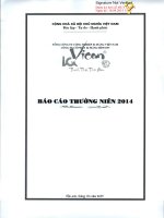 Báo cáo thường niên năm 2014 - Công ty Cổ phần Xi măng Bỉm Sơn