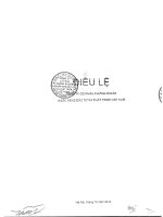 Bản điều lệ - Công ty cổ phần Chứng khoán Ngân hàng Đầu tư và Phát triển Việt Nam