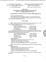 Nghị quyết Đại hội cổ đông thường niên - Công ty Cổ phần Nhiệt điện Bà Rịa