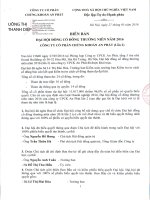 Nghị quyết Đại hội cổ đông thường niên - Công ty Cổ phần Chứng khoán An Phát