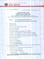 Báo cáo thường niên năm 2015 - Tổng Công ty Cổ phần Bảo Minh