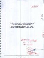 Báo cáo tài chính năm 2015 (đã kiểm toán) - CTCP Tư vấn công nghệ, thiết bị và kiểm định xây dựng - CONINCO