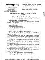 Báo cáo tình hình quản trị công ty - Tập đoàn Bảo Việt