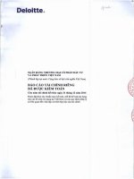 Báo cáo tài chính công ty mẹ năm 2014 (đã kiểm toán) - Ngân hàng Thương mại cổ phần Đầu tư và Phát triển Việt Nam