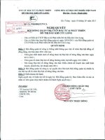 Nghị quyết Hội đồng Quản trị ngày 18-10-2011 - Công ty cổ phần Đầu tư và Phát triển Đô thị Dầu khí Cửu Long