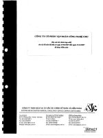 Báo cáo tài chính năm 2007 (đã kiểm toán) - Công ty Cổ phần Tập đoàn Công nghệ CMC