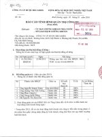 Báo cáo tình hình quản trị công ty - Công ty cổ phần Dược Becamex