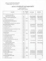 Báo cáo tài chính hợp nhất quý 4 năm 2012 - Công ty Cổ phần Nhựa Bình Minh