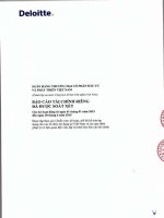 Báo cáo tài chính công ty mẹ quý 2 năm 2015 (đã soát xét) - Ngân hàng Thương mại cổ phần Đầu tư và Phát triển Việt Nam