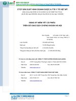 Bản cáo bạch - CTCP Sản xuất Kinh doanh Dược và Trang thiết bị Y tế Việt Mỹ