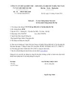 Báo cáo tài chính quý 3 năm 2014 - Công ty Cổ phần Chế tạo Biến thế và Vật liệu điện Hà Nội