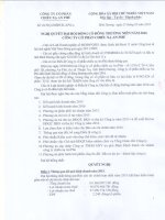 Nghị quyết Đại hội cổ đông thường niên - Công ty Cổ phần Chiếu xạ An Phú