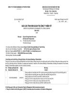 Báo cáo tình hình quản trị công ty - Công ty Cổ phần Công nghệ Mạng và Truyền thông