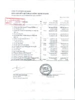 Báo cáo KQKD công ty mẹ quý 1 năm 2012 - Công ty Cổ phần Gò Đàng