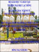 MỘT SỐ GIẢI PHÁP NHẰM HOÀN THIỆN QUẢN TRỊ NGUỒN NHÂN LỰC TẠI CÔNG TY VT-GAS ĐẾN NĂM 2015