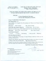 Báo cáo tài chính quý 3 năm 2013 - Công ty Cổ phần Đầu tư Xây dựng 3-2